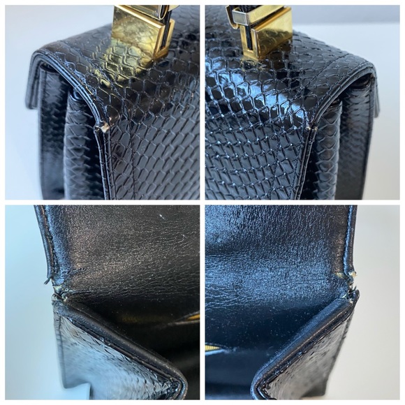 Vintage Koret Leather Handbag Shoulder Bag with chained coin purse - Picture 13 of 14